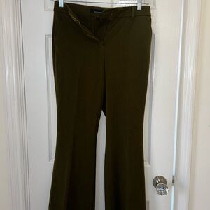 White House Black Market Olive  Green FLARE Pants